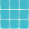 Bleu cyan mosaïque émaux 2.3 cm brillant par 2 M² soit 49.63 € au M²
