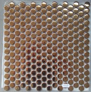 Jaune doré mosaïque pastille brillant par plaque de 310 par 324 mm