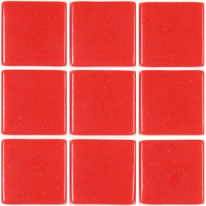 Rouge corail 4 cm mosaïque émaux par 1,54 M² soit 55 le M²