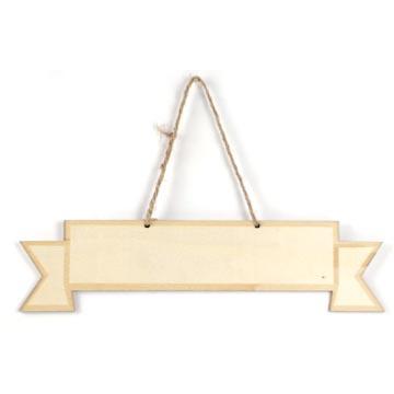 Plaque bannière en bois à suspendre 33 cm par 8.2 cm support bois pour mosaïque