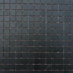 Noir Mat / fusain mosaïque Briare par plaque 34,5 cm