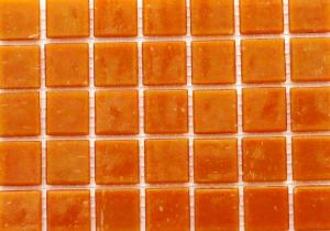 Orange mosaïque pâte de verre extra orange clair uni par M²