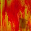 Rouge orange  vert flamm semi translucide w25ll verre vitrail plaque de 20 par 30 cm