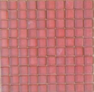 Rouge rubis micro mosaïque DÉPOLI VELOURS CRISTAL 10 mm par plaque 30 cm