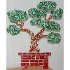 Arbre bonsaï  arbre japonais 26 cm support bois à décorer pour mosaïque