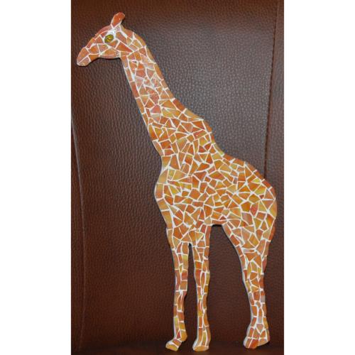 Girafe mosaïque image modèle pour loisirs créatifs