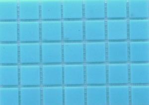 Bleu cyan sans bulle mosaïque pâte de verre 2 par 2cm par 25 carreaux