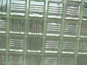 Vert clair mosaïque pate de verre translucide par 25 carreaux