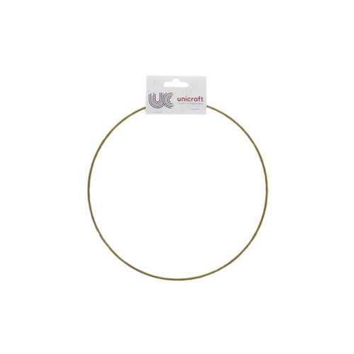 Cercle métal couleur doré 25 cm pour vitraux Tiffany
