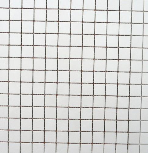 Blanc mat / cristaux mosaïque émaux de Briare par 20 carrés soit environ 100g