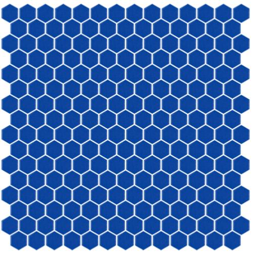 Bleu France hexagone mosaïque émaux mat satiné par 2 M² soit 75 € le M²