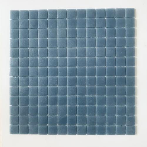 Gris bleu foncé anti dérapant  mosaïque émaux brillant 2,5 cm plaque de 33 cm