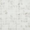Blanc marbre Calacatta mosaïque émaux mat par plaque 31.7 cm