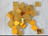 Jaune gold mosaïque like gold lisse 1.5 cm vendu à l'unité