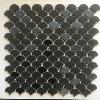 Noir nacré et noir mat mosaïque écaille par plaque de 30 par 30 cm