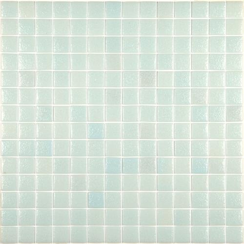 Blanc bleu neige mosaïque émaux brillant bord droit 2,3 cm par plaquette 20 carreaux