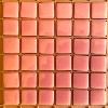 Rose bonbon uni lisse 2.5 cm mosaque maux plaque de 32.5 cm