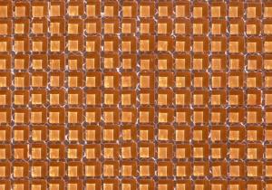 Orange clair micro mosaïque vetrocristal uni 10 mm par plaque 30.5 cm