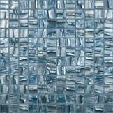 Bleu chrome carré nacré relief nacré gloss 2.5 cm mosaïque émaux par plaque 31.7 cm