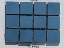 Bleu grès 2 par 2 cm mosaïque grès mat antique paray bleu foncé au M²
