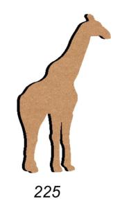 Girafe 18 par 10 cm support bois mdf pour mosaïque