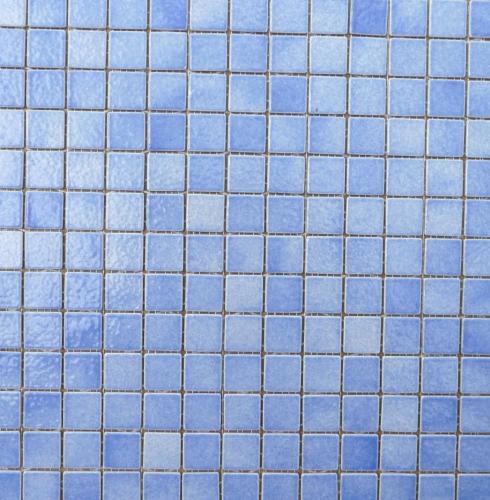 Bleu clair / lavande mosaïque Briare par plaque 34 cm