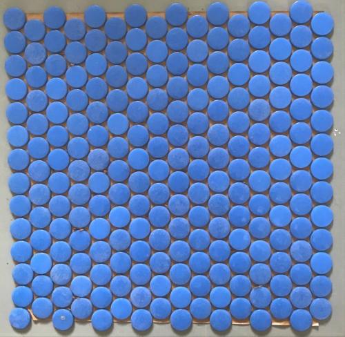 Bleu roi rond pastille mosaïque émaux brillant par plaque 33 cm pour loisirs créatifs