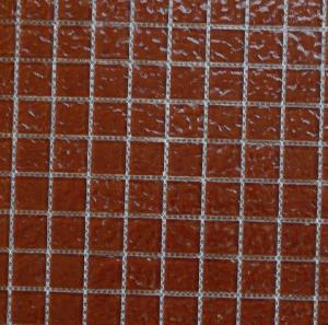 Mosaïque brun chocolat martelé vetrocristal 2.5 par 2.5cm par 100g
