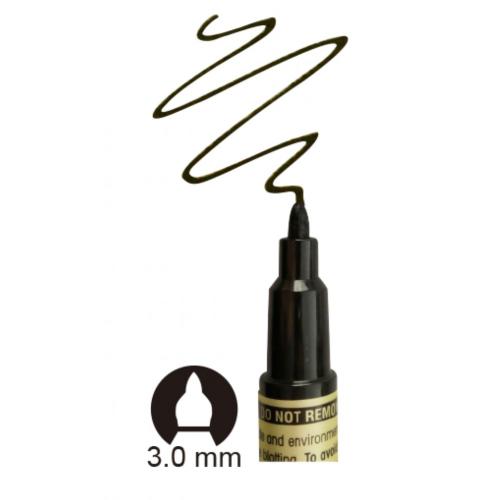 Crayon permanent noir pointe 3mm pour tracer sur le verre vitrail et mosaïque