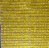 Jaune doré paillette soutenue 1.5 cm 4 mm épaisseur mosaïque vetrocristal par 36 carreaux