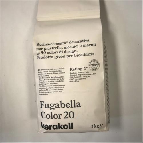Fugabella résine ciment couleur 20 blanc cassé bi par 3 kilos