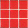 Rouge corail uni mosaïque émaux 2.4 cm brillant par 2 M² soit 76.10 € le M²
