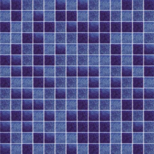 Bleu foncé moucheté JONICO mosaïque émaux brillant 2.3 cm pleine masse plaque 33 cm