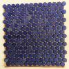 Bleu marine fonc ASON GRANIT rond pastille mosaque maux brillant plaque 33 cm pour Vrac