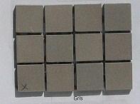 Gris grès 2 par 2 cm mosaïque grès mat antique paray gris taupe par M²