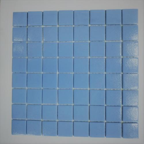 Bleu lavande antidérapant 4 cm mosaïque émaux par plaque 32 cm