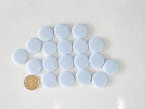 Bleu clair lavande rond pastille mosaïque émaux brillant par 100g
