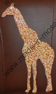 Girafe avec mosaïque de verre de Mme GAVARD