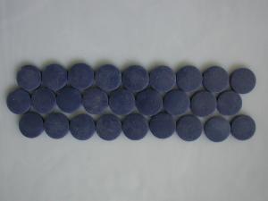 Bleu ardoise rond pastille mosaïque émaux brillant par 100g