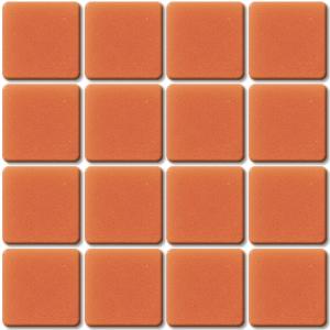 Orange mosaïque Orange moyen 113B smalti mat par 36 carreaux