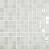 Blanc marbre et nacré Antartica mosaïque émaux mat par plaque 31,7 cm