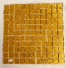 Jaune bouton d'or paillette mosaïque vetrocristal 2.5 cm par 100g